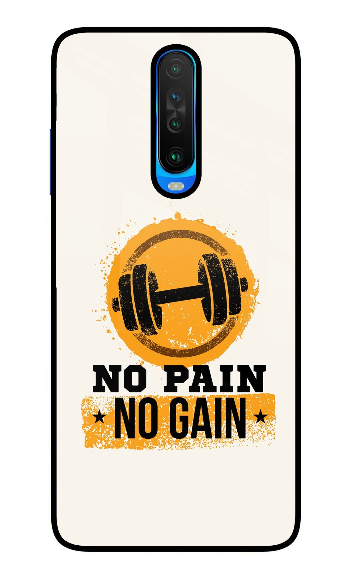 No Pain No Gain Poco X2 Back Cover