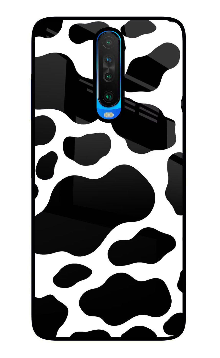 Cow Spots Poco X2 Back Cover, Glass case