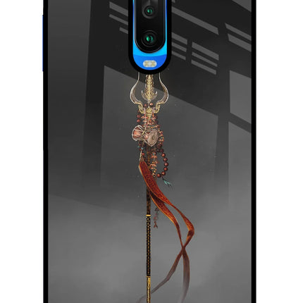Shiv Trishul Poco X2 Glass Case