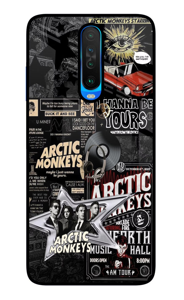 Arctic Monkeys Poco X2 Glass Case Back Cover by Casekaro
