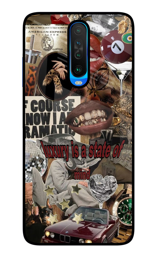 Luxury Poco X2 Glass Case