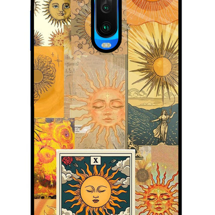 Sun Poco X2 Glass Case Back Cover by Casekaro