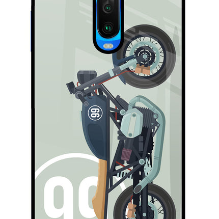 Classic Cafe Racer 99 Poco X2 Glass Case