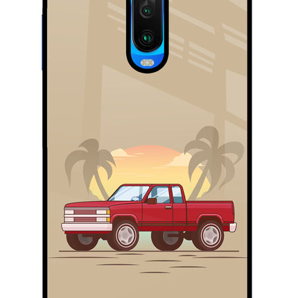 Desert Classic Drive Poco X2 Glass Case