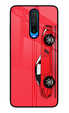 Red Velocity Poco X2 Glass Case