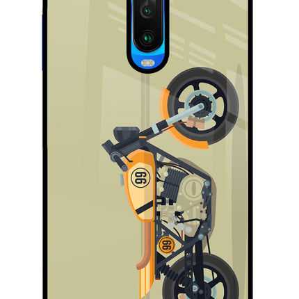 Vertical Speedster Poco X2 Glass Case