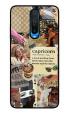 Capricorn Zodiac Poco X2 Glass Case