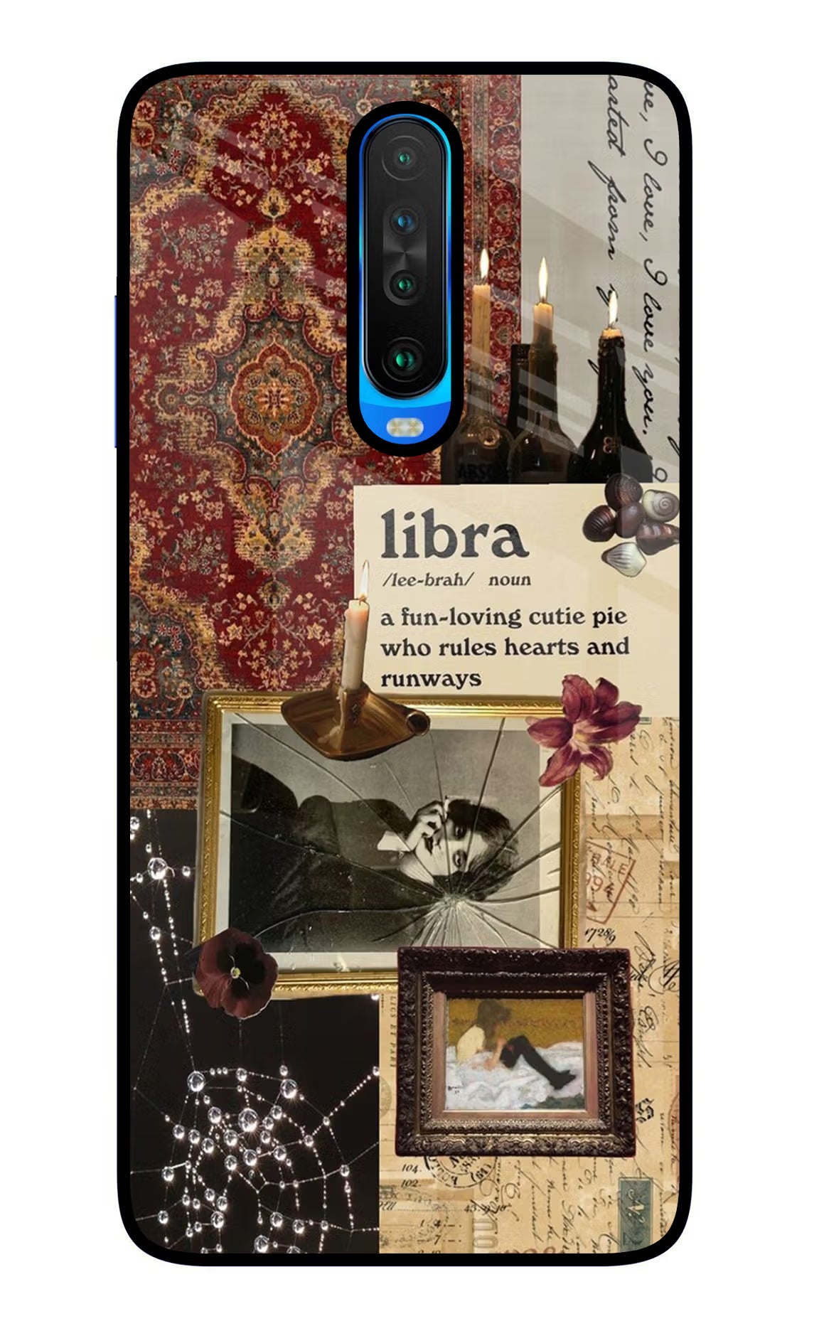 Libra Zodiac Poco X2 Glass Case