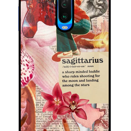 Sagittarius Zodiac Poco X2 Glass Case Back Cover by Casekaro