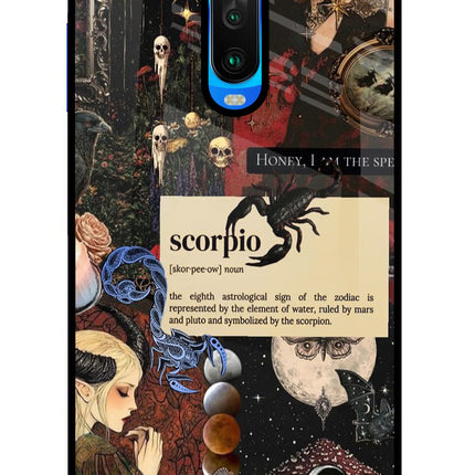 Scorpio Zodiac Poco X2 Glass Case Back Cover by Casekaro