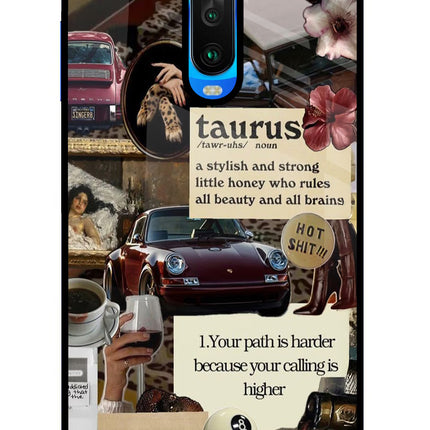 Taurus Zodiac Poco X2 Glass Case