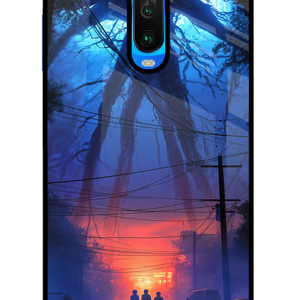 Ordinary Things Shadow Poco X2 Glass Case Back Cover by Casekaro