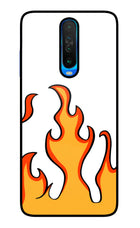 Fired Up – White Poco X2 Glass Case