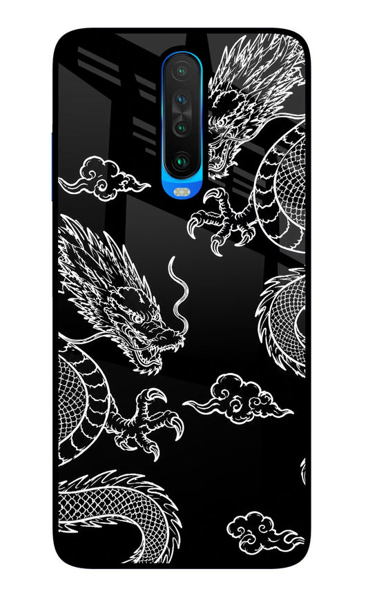 Twin Dragons Poco X2 Glass Case