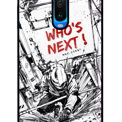 Who's Next Poco X2 Glass Case