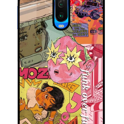 Funkover Poco X2 Glass Case Back Cover by Casekaro