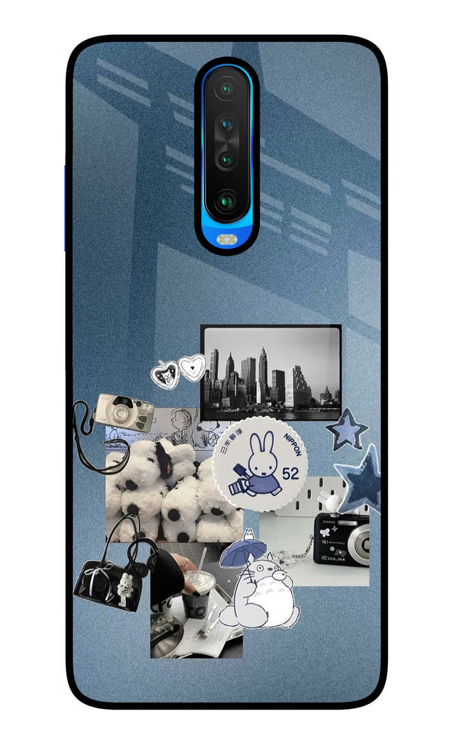 Miffy Poco X2 Glass Case Back Cover by Casekaro