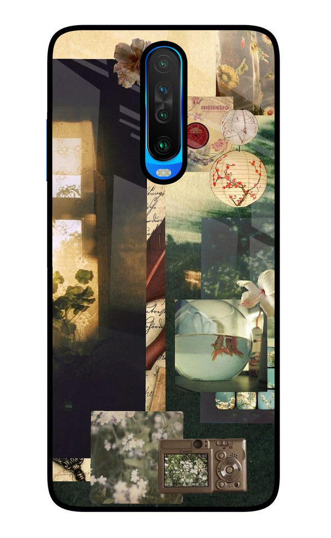 Summer Poco X2 Glass Case Back Cover by Casekaro