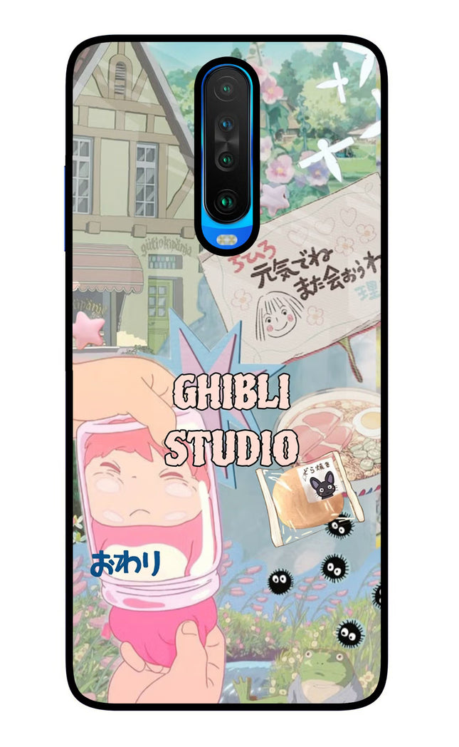 Studio Ghibli Poco X2 Glass Case