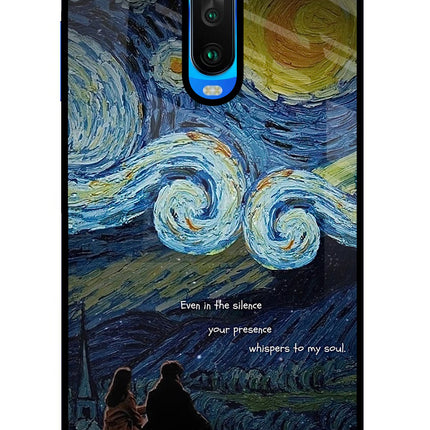 Softcore Poco X2 Glass Case Back Cover by Casekaro