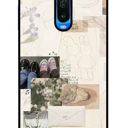 Soft Aesthetic Poco X2 Glass Case