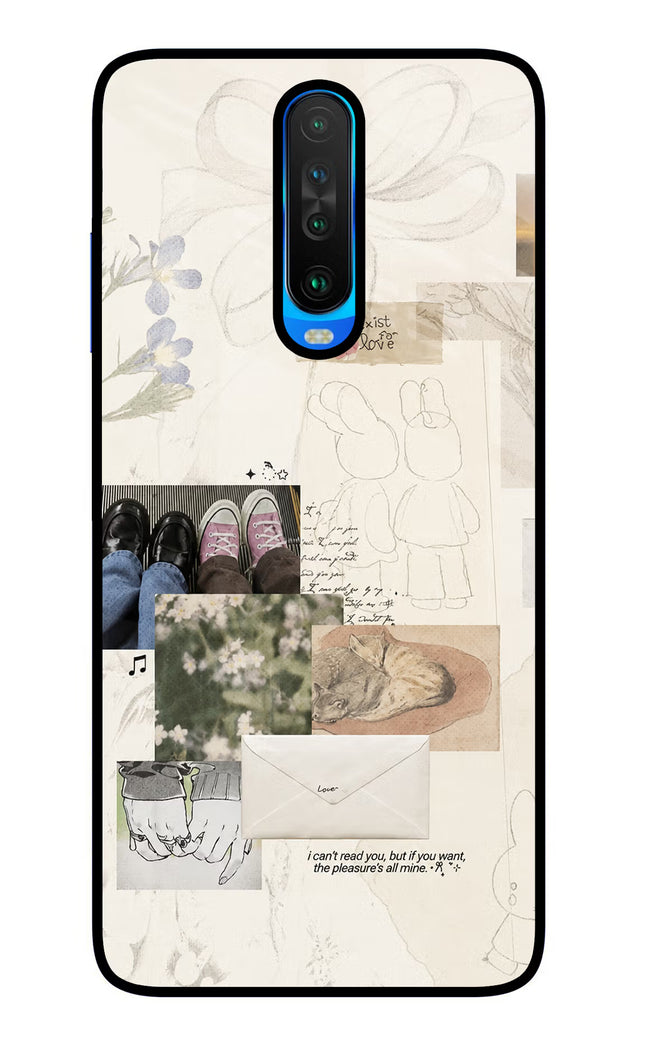 Soft Aesthetic Poco X2 Glass Case