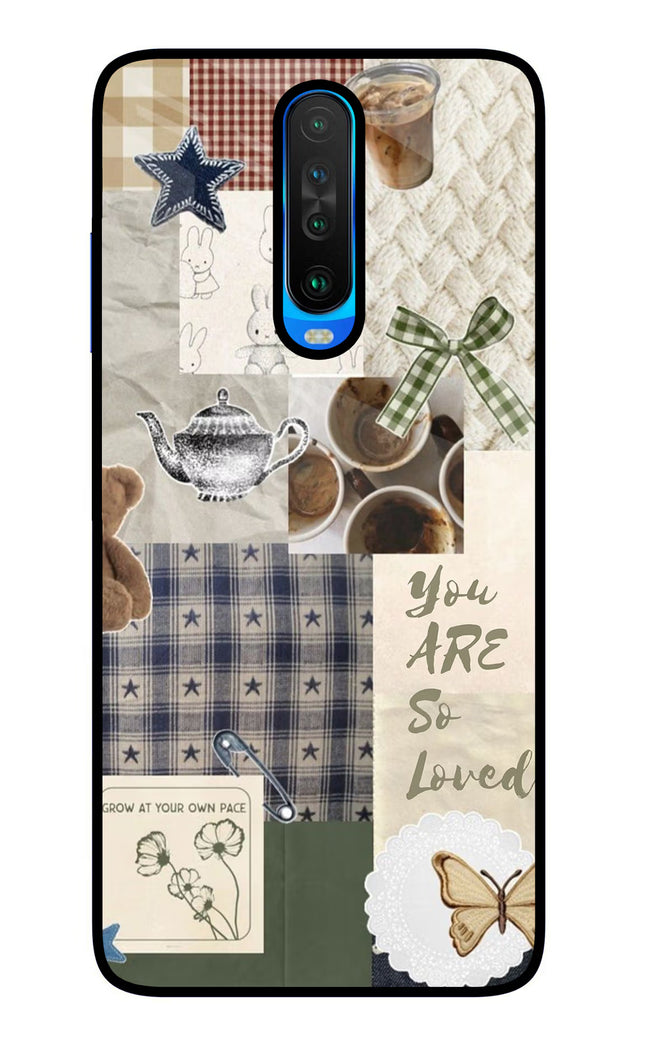 Cookie Poco X2 Glass Case Back Cover by Casekaro