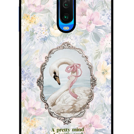 Pretty Mind Pretty Soul Poco X2 Glass Case Back Cover by Casekaro
