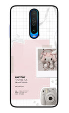 Pantone Asthetic Poco X2 Glass Case