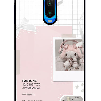 Pantone Asthetic Poco X2 Glass Case Back Cover by Casekaro