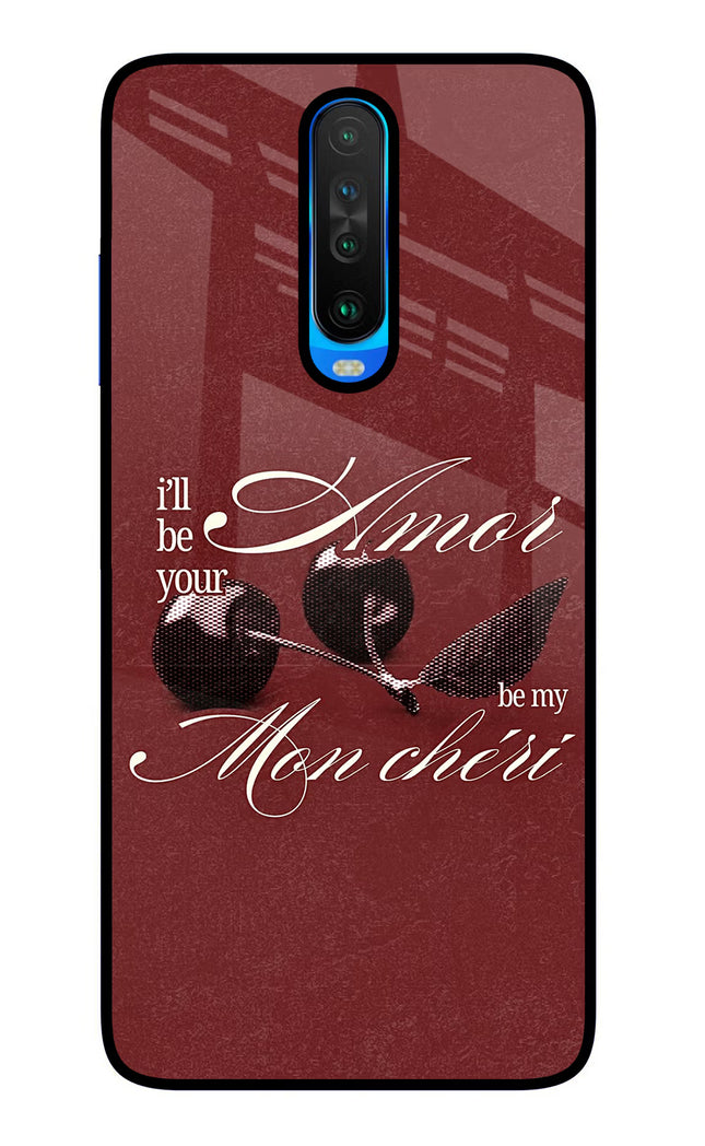 Velvet Cherry Poco X2 Glass Case