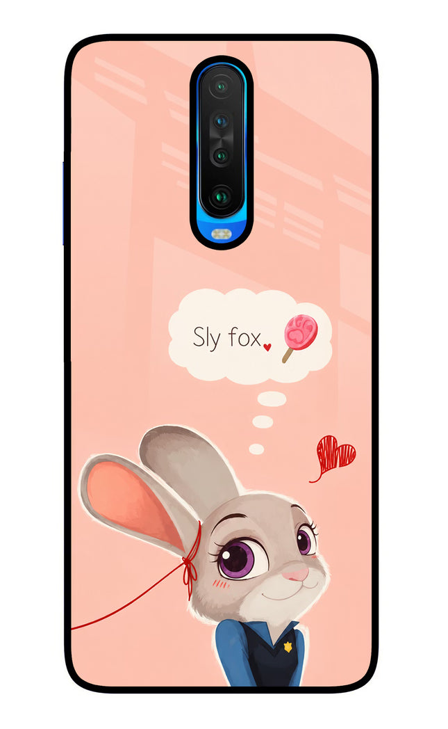 Judy Charm Poco X2 Glass Case Back Cover by Casekaro