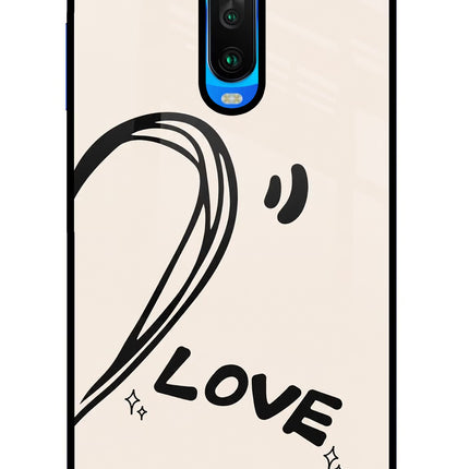 Soul Line Poco X2 Glass Case Back Cover by Casekaro