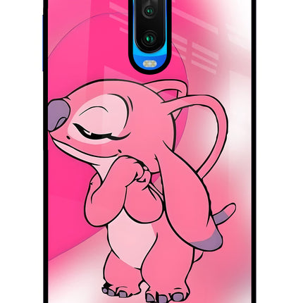 Angel Hug Poco X2 Glass Case Back Cover by Casekaro
