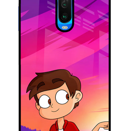 Marco Sunset Poco X2 Glass Case Back Cover by Casekaro