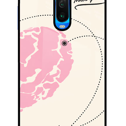 Miss Orbit Poco X2 Glass Case Back Cover by Casekaro