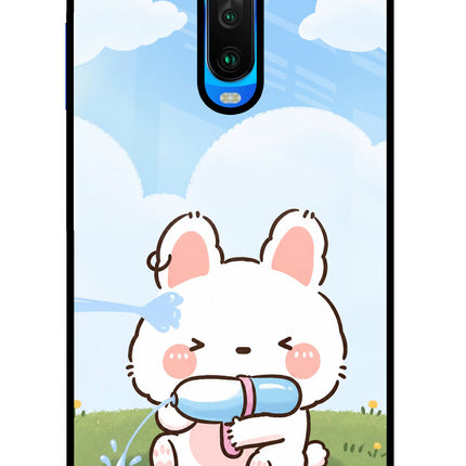 Bunny Treat Poco X2 Glass Case
