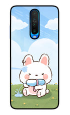Bunny Treat Poco X2 Glass Case