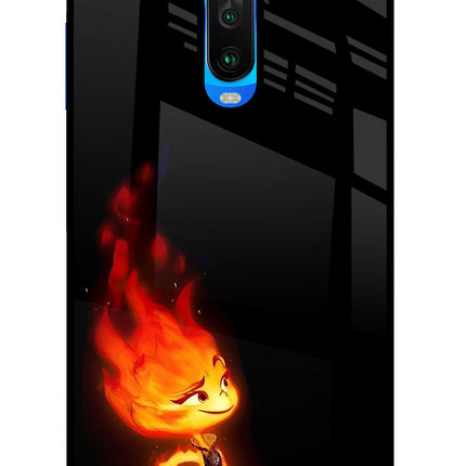 Ember Flame Poco X2 Glass Case