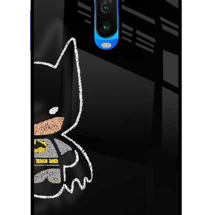 Bat Kitty Poco X2 Glass Case Back Cover by Casekaro