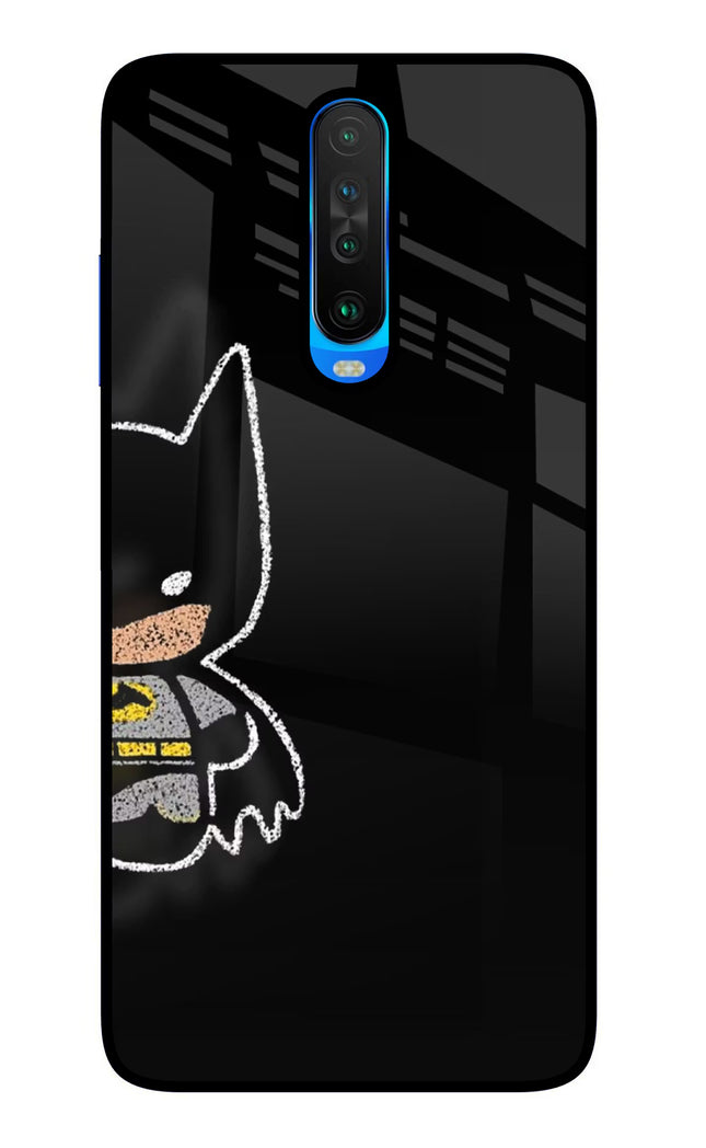 Bat Kitty Poco X2 Glass Case Back Cover by Casekaro
