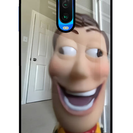 Side Eye Woody Poco X2 Glass Case Back Cover by Casekaro