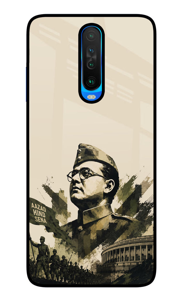 Netaji Rising Poco X2 Glass Case
