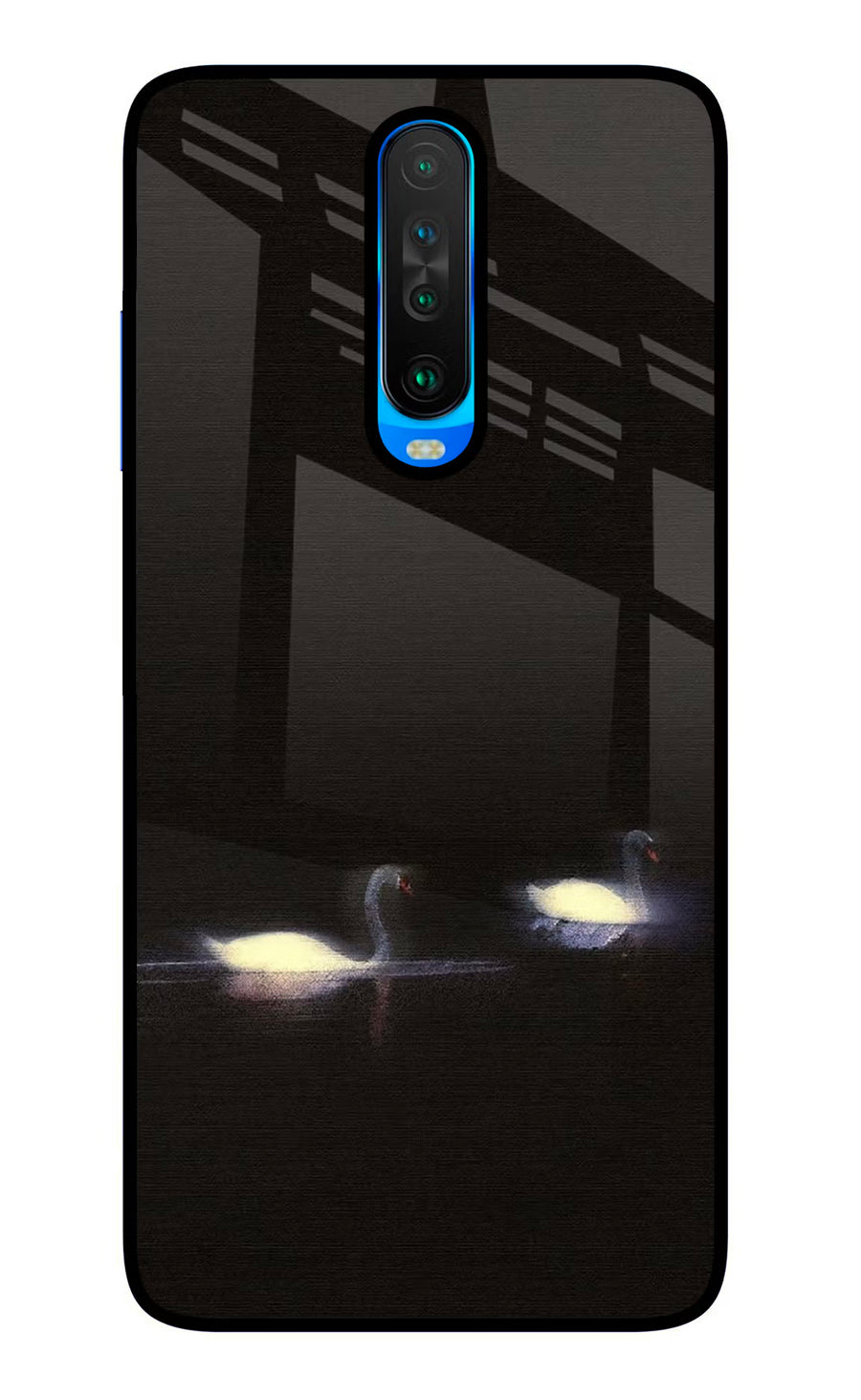 Silent Swans Poco X2 Back Cover, Glass case
