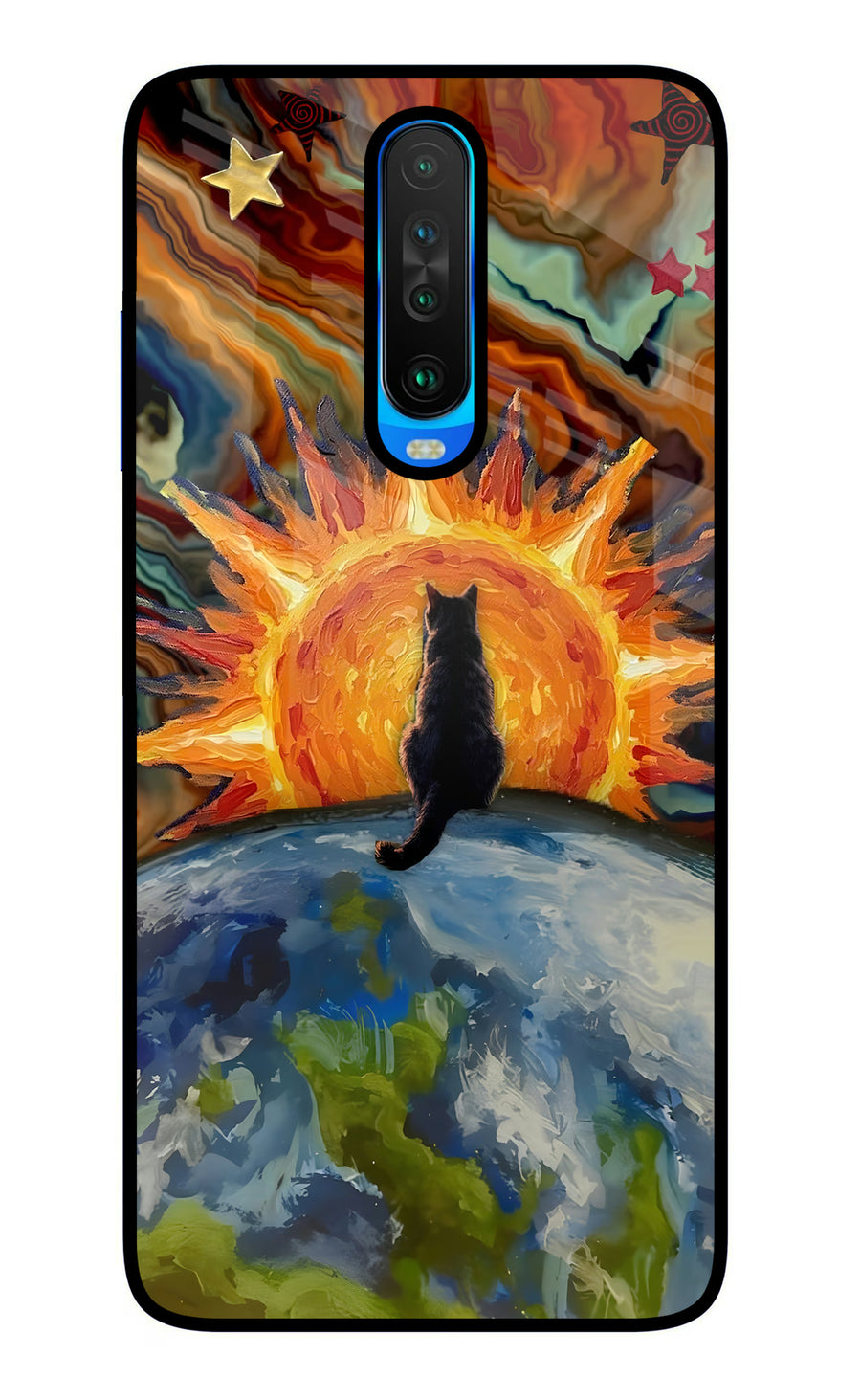 Sunrise Beyond Poco X2 Back Cover, Glass case