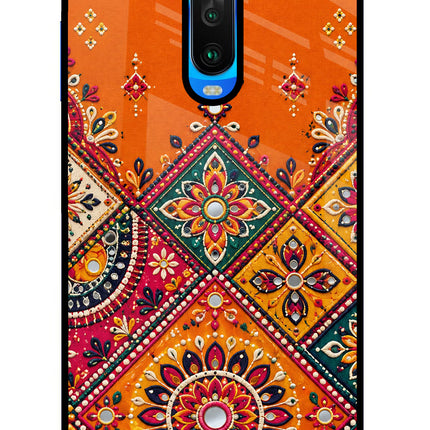 Kutch Glow Poco X2 Glass Case
