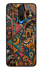Folk Print Poco X2 Glass Case