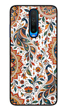 White Mayura Poco X2 Glass Case