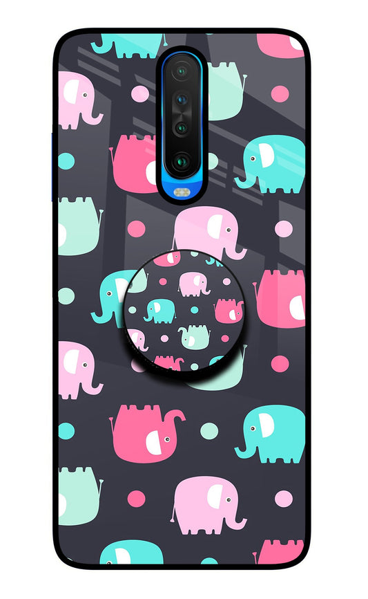 Baby Elephants Poco X2 Glass Case