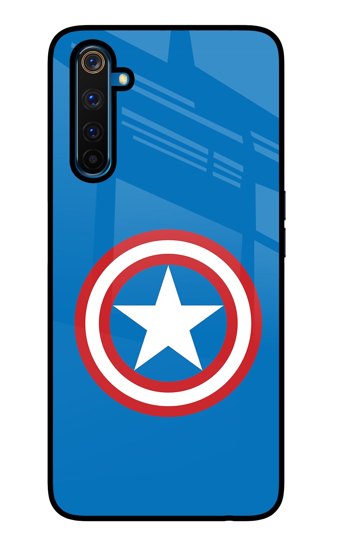 Captain America Logo Realme 6 Pro Back Cover